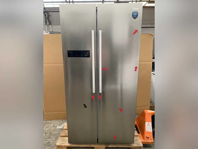 Midea amerikaanse koelkast mers530fgd02 – 532 liter – energielabel d - afbeelding 3 van  10