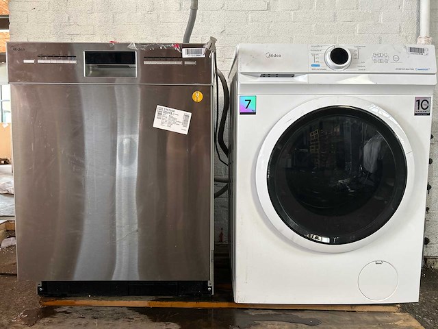 Midea inbouwvaatwasser su 5.35x14cs | midea mf10ew70b wasmachine - afbeelding 1 van  5
