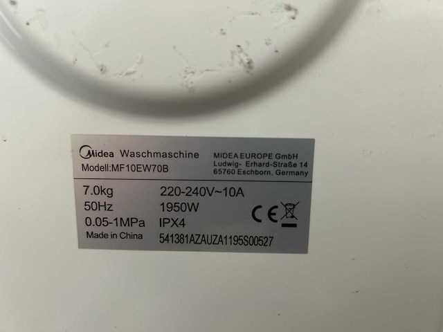 Midea inbouwvaatwasser su 5.35x14cs | midea mf10ew70b wasmachine - afbeelding 5 van  5