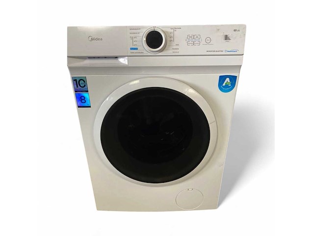 Midea mf10ew80ba10 wasmachine, 8 kg, 1400 rpm duits display - afbeelding 2 van  5