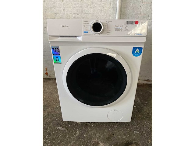 Midea mf10ew80ba10 wasmachine, 8 kg, 1400 rpm duits display - afbeelding 2 van  5