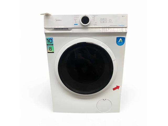 Midea mf10ew80ba10 wasmachine, 8 kg, 1400 rpm duits display - afbeelding 2 van  8