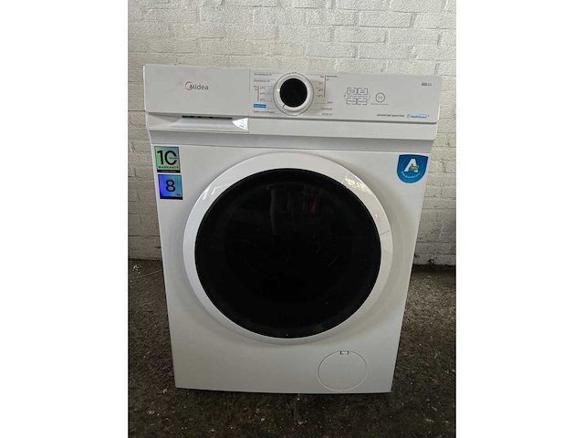 Midea mf10ew80ba10 wasmachine, 8 kg, 1400 rpm - afbeelding 1 van  4