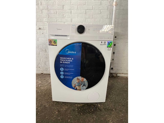 Midea mf200d86wb-14das wasdroger, 8/6kg wassen/drogen duits display - afbeelding 2 van  6
