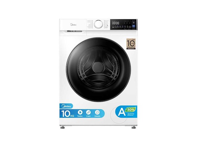 Midea mfv5ew100wba30 wasmachine 10 kg 1400 rpm duits display - afbeelding 1 van  7