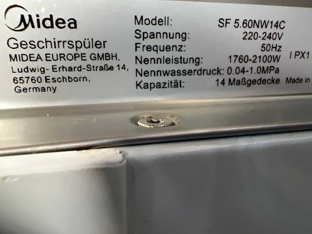 Midea vaatwasser | midea wasmachine - afbeelding 3 van  4