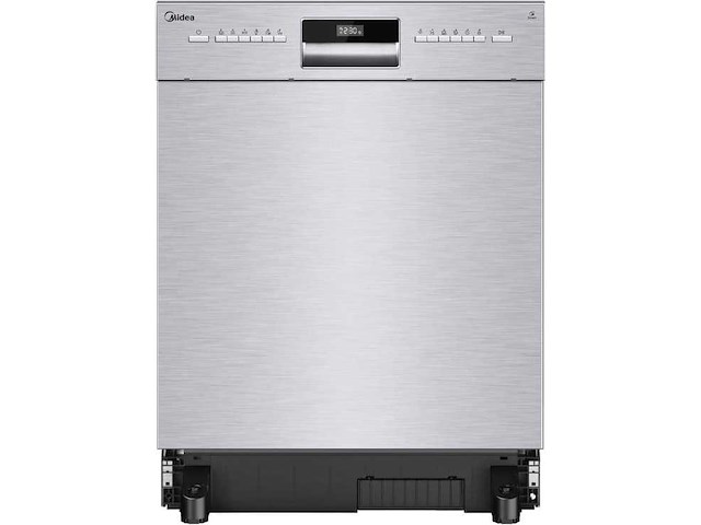 Midea vaatwasseronderbouw mdweu1435xss-w, 14 couverts, vaatwasser 60 cm deels geïntegreerd met wifi - afbeelding 1 van  6