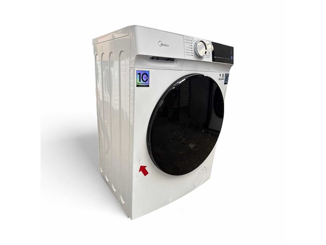 Midea wasmachine 8 kg eek a-30% bldc inverter motor wit mfv5ew80wba30 duits display - afbeelding 3 van  6