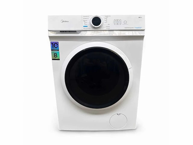 Midea wasmachine mf10ew80ba10 8 kg energielabel a - afbeelding 2 van  8
