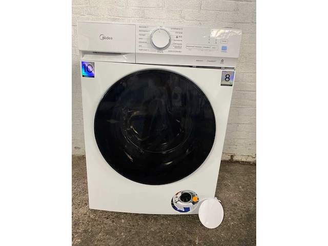 Midea wasmachine mfv3ew80ba10 8 kg energielabel a - afbeelding 2 van  8