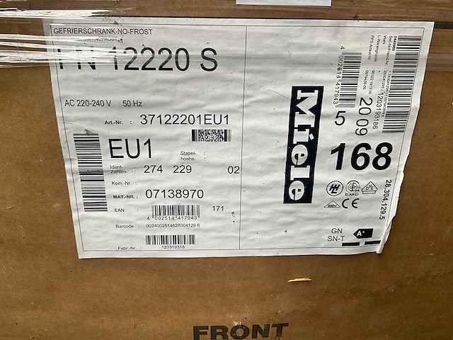 Miele - no-frost vriezer - fn12220s - koelkast - afbeelding 1 van  3