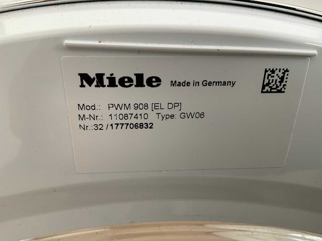 Miele - pwm 908 el dp - (380v) wasmachine - afbeelding 3 van  7