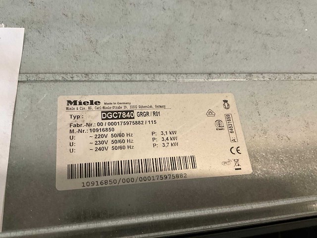 Miele dgc 7840 gr/gr inbouw combi stoomoven - afbeelding 5 van  5