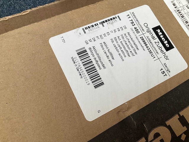 Miele dkf-31 anti-geurfilter met actieve kool - afbeelding 4 van  4
