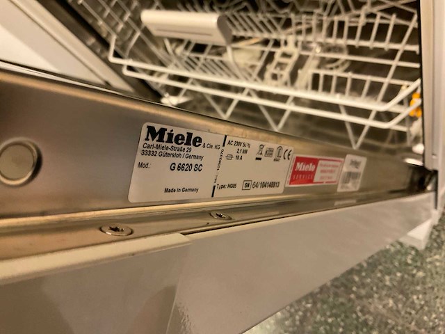 Miele g 6620 sc vaatwasser - afbeelding 2 van  10