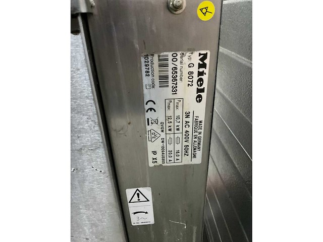 Miele g 8072 vaatwasmachine - afbeelding 8 van  8