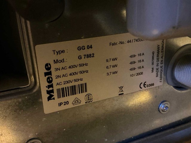 Miele professional g7882 vaatwasser - afbeelding 7 van  7
