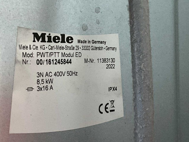 Miele professional pwt/ptt was-droogcombinatie - afbeelding 9 van  9