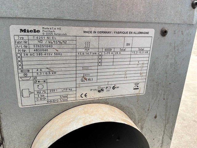 Miele professional t 6251 wasdroger - afbeelding 5 van  5
