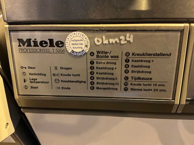 Miele professioneel t5206 wasdroger - afbeelding 2 van  7