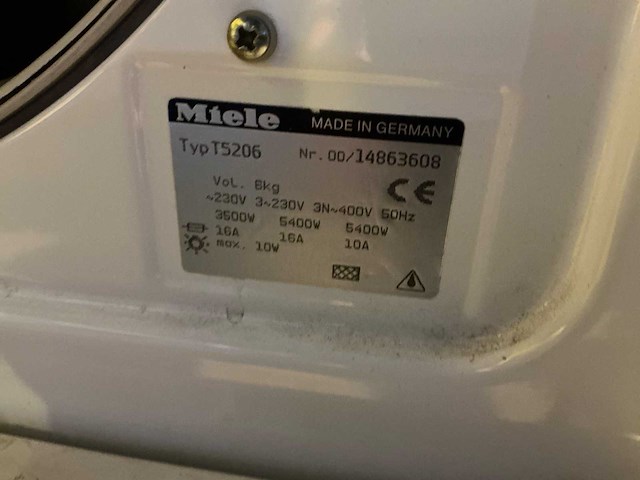 Miele professioneel t5206 wasdroger - afbeelding 7 van  7