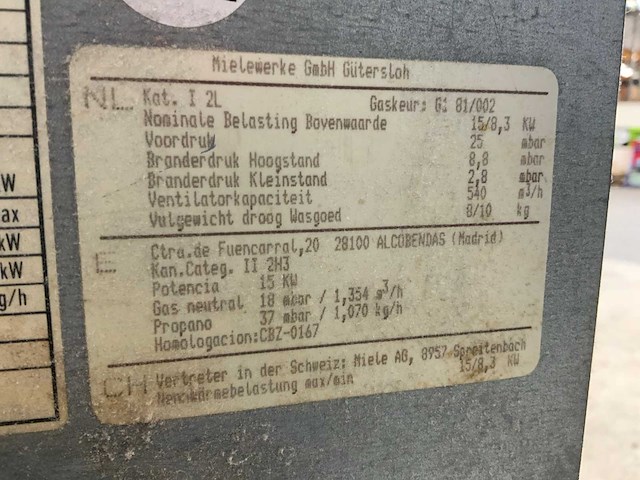 Miele t 6250 industriële wasdroger - afbeelding 6 van  6