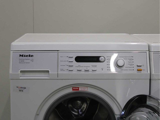 Miele v 5849 softcare system wasmachine & miele t 8873 wp edition 111 wasdroger - afbeelding 3 van  8