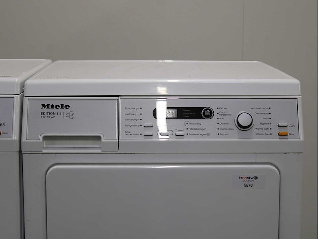 Miele v 5849 softcare system wasmachine & miele t 8873 wp edition 111 wasdroger - afbeelding 6 van  8
