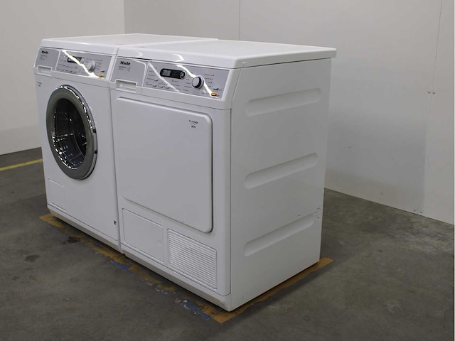 Miele v 5849 softcare system wasmachine & miele t 8873 wp edition 111 wasdroger - afbeelding 7 van  8