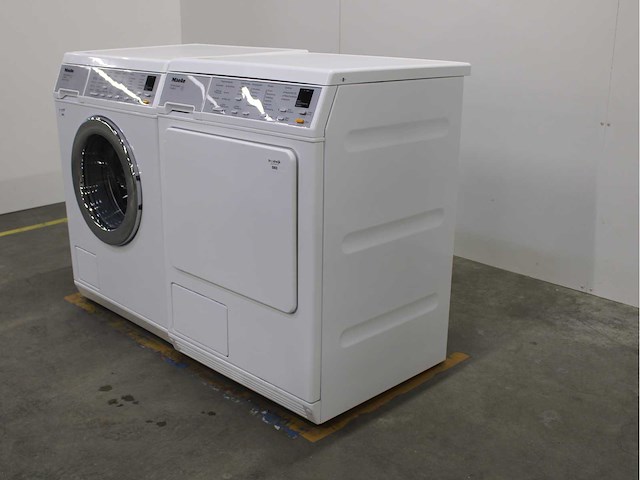 Miele v 5860 softcare system wasmachine & miele t 8463 c softcare system wasdroger - afbeelding 6 van  7