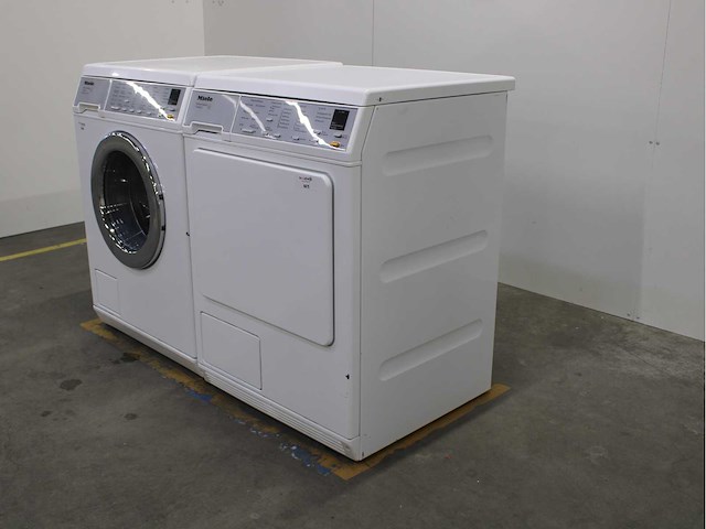 Miele v 5860 softcare system wasmachine & miele t 8463 c softcare system wasdroger - afbeelding 7 van  8