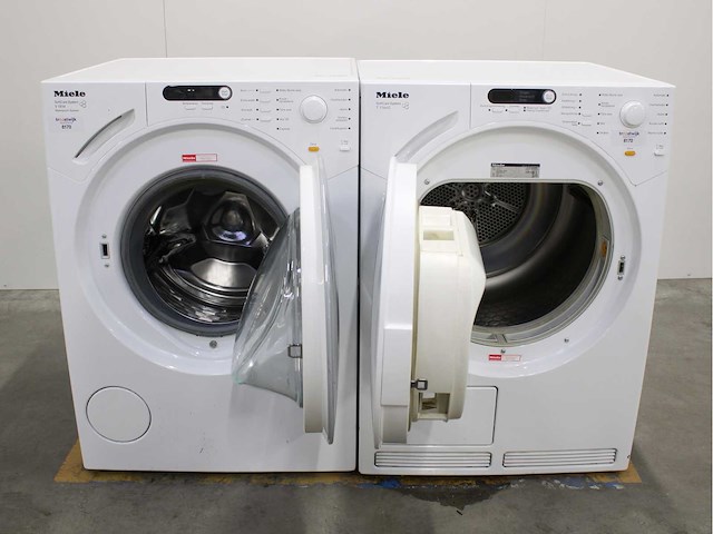 Miele w 1712 softcare system wasmachine & miele t 7744 c softcare system wasdroger - afbeelding 2 van  8