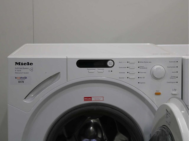Miele w 1712 softcare system wasmachine & miele t 7744 c softcare system wasdroger - afbeelding 8 van  8