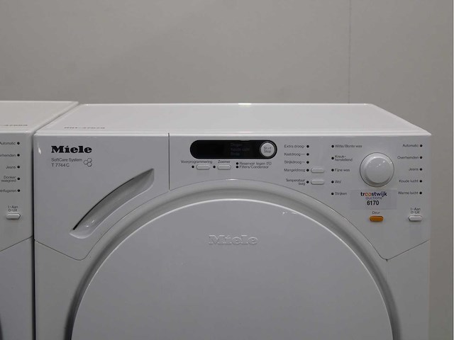 Miele w 1712 softcare system wasmachine & miele t 7744 c softcare system wasdroger - afbeelding 4 van  8