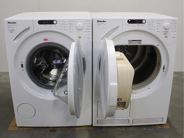 Miele w 1713 softcare system wasmachine & miele t 7748 c softcare system wasdroger - afbeelding 2 van  8