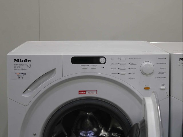 Miele w 1713 softcare system wasmachine & miele t 7748 c softcare system wasdroger - afbeelding 3 van  8