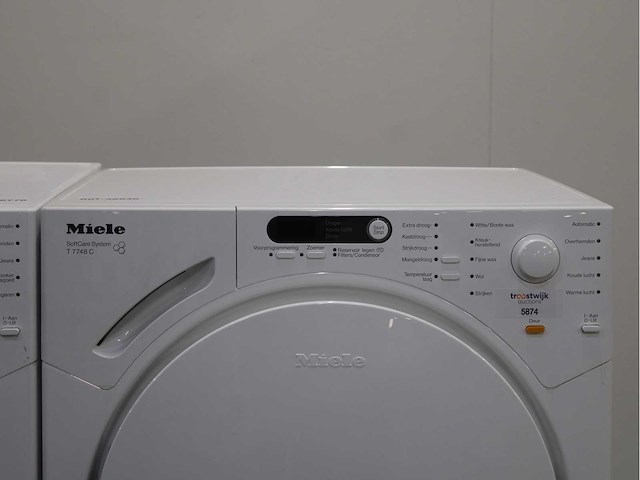 Miele w 1713 softcare system wasmachine & miele t 7748 c softcare system wasdroger - afbeelding 6 van  8
