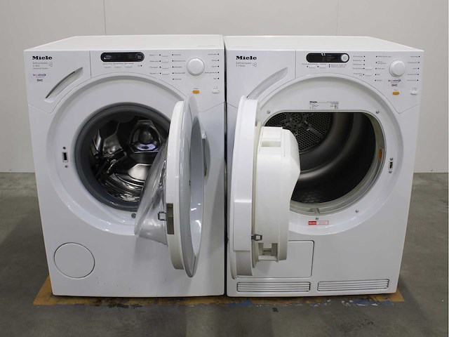 Miele w 1724 softcare system wasmachine & miele t 7744 c softcare system wasdroger - afbeelding 2 van  8