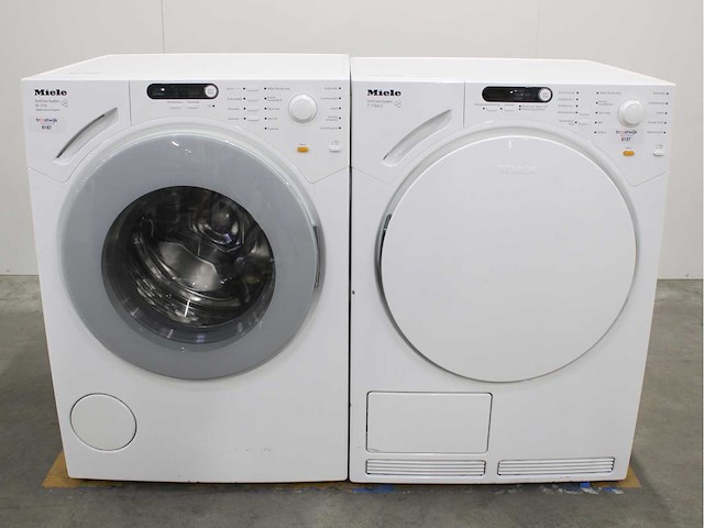 Miele w 1811 softcare system wasmachine & miele t 7748 c softcare system wasdroger - afbeelding 1 van  8