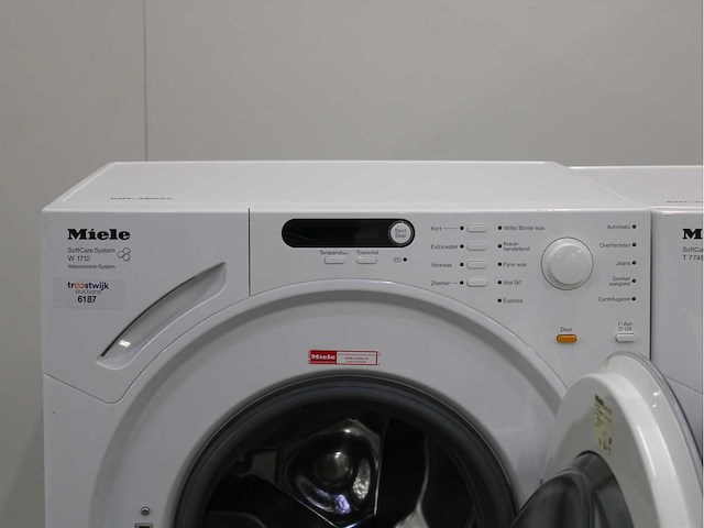 Miele w 1811 softcare system wasmachine & miele t 7748 c softcare system wasdroger - afbeelding 3 van  8