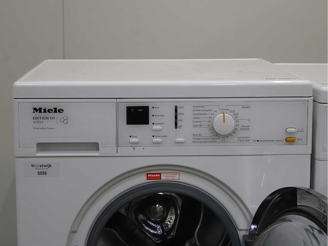 Miele w 3164 edition 111 wasmachine & miele t 8164 wp softcare system ecocomfort wasdroger - afbeelding 3 van  8