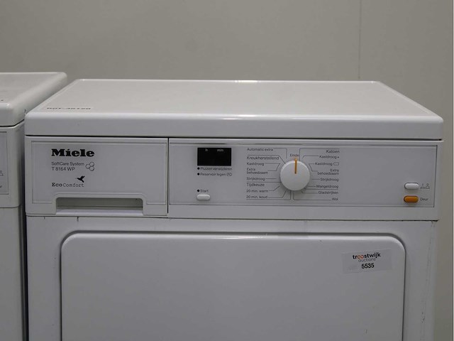 Miele w 3164 edition 111 wasmachine & miele t 8164 wp softcare system ecocomfort wasdroger - afbeelding 6 van  8