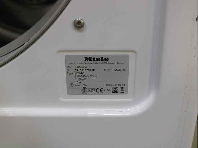 Miele w 3164 edition 111 wasmachine & miele t 8164 wp softcare system ecocomfort wasdroger - afbeelding 8 van  8