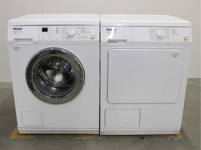 Miele w 3203 softcare system wasmachine & miele t 8403 c softcare system wasdroger - afbeelding 1 van  8