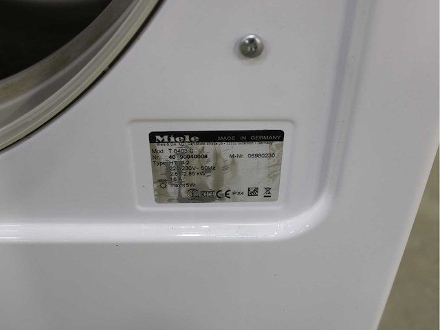 Miele w 3203 softcare system wasmachine & miele t 8403 c softcare system wasdroger - afbeelding 8 van  8