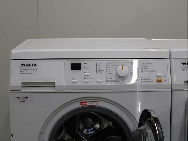 Miele w 3203 softcare system wasmachine & miele t 8841 c softcare system wasdroger - afbeelding 3 van  8