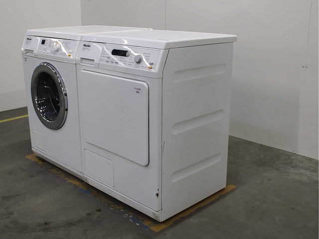 Miele w 3203 softcare system wasmachine & miele t 8841 c softcare system wasdroger - afbeelding 7 van  8