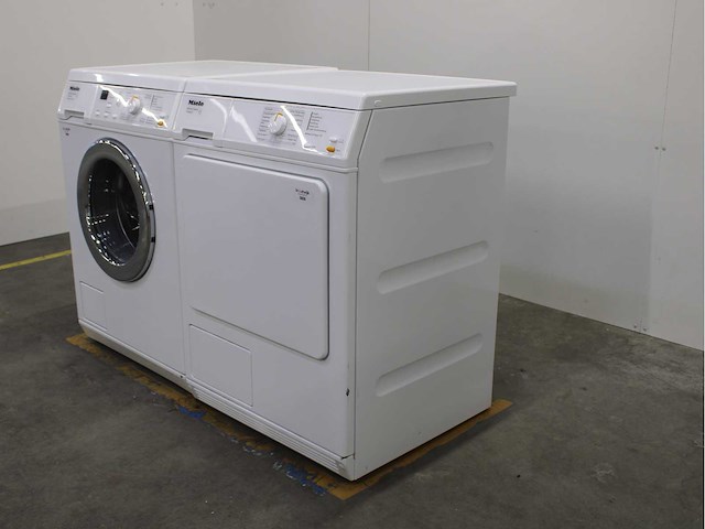 Miele w 3205 softcare system wasmachine & miele t 8400 c softcare system wasdroger - afbeelding 7 van  8