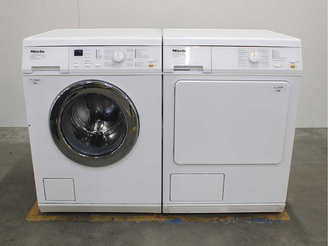 Miele w 3205 softcare system wasmachine & miele t 8403 c softcare system wasdroger - afbeelding 1 van  8