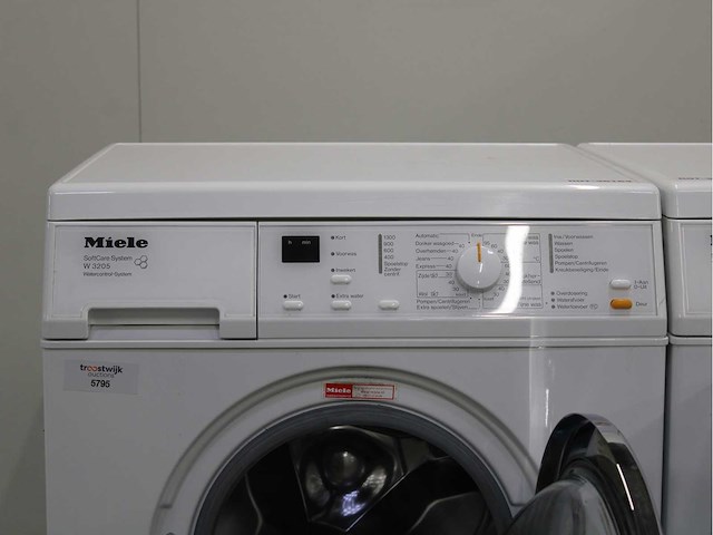 Miele w 3205 softcare system wasmachine & miele t 8403 c softcare system wasdroger - afbeelding 3 van  8
